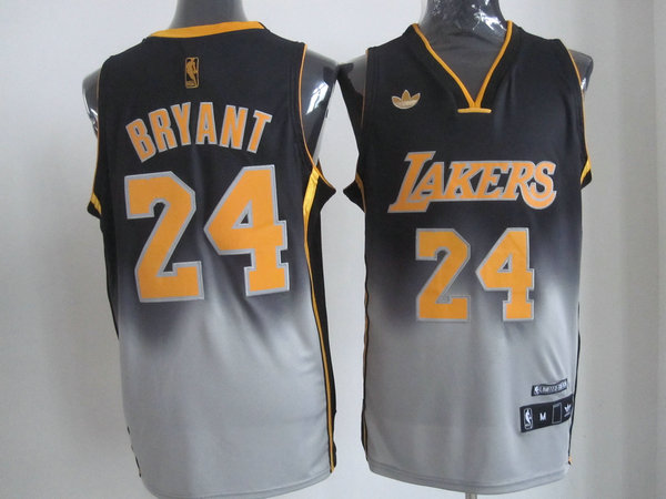  NBA Los Angeles Lakers 24 Kobe Bryant Fadeaway Fashion Swingman Jersey